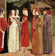 French school the betrothal oil painting reproduction